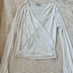 White drapey top. Size S. Super comfortable and stretchy.